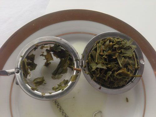 loose leaf tea using tea ball